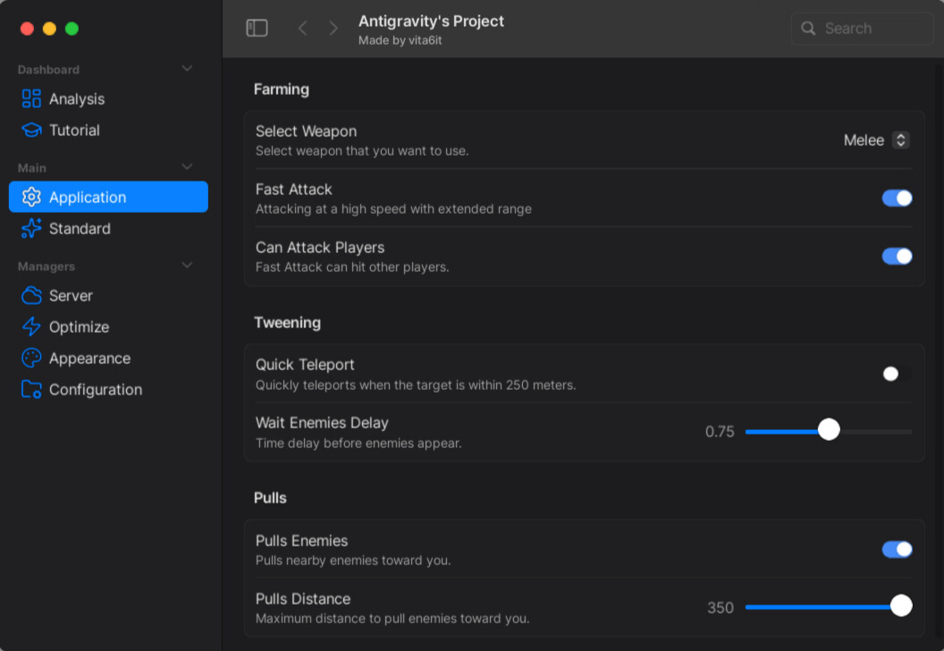 Antigravity UI Preview
